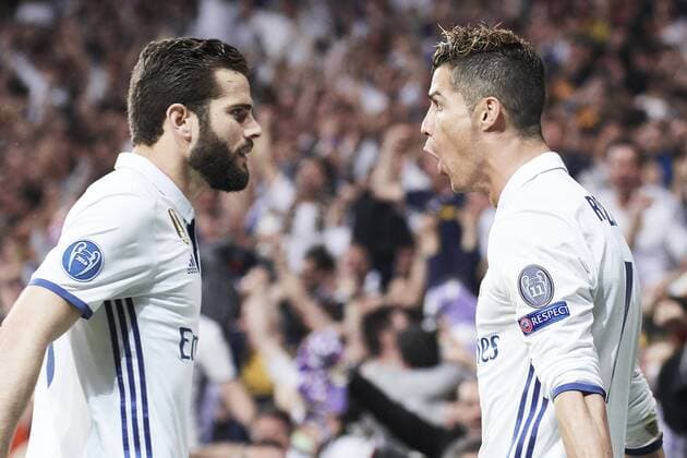 May 2, 2017 - Madrid, Spain - Cristiano Ronaldo (forward; Real Madrid) watched the Champions League, semifinal match between Real Madrid and Atletico de Madrid at Santiago Bernabeu Stadium on May 2, 2017 in Madrid, Spain Spanish Royals attends Real Madrid and Atletico de Madrid Champions League  - ZUMAg15_ 20170502_zaf_g15_085 Copyright: xJackxAbuinx