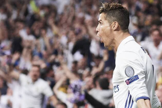 May 2, 2017 - Madrid, Spain - Cristiano Ronaldo (forward; Real Madrid) watched the Champions League, semifinal match between Real Madrid and Atletico de Madrid at Santiago Bernabeu Stadium on May 2, 2017 in Madrid, Spain Spanish Royals attends Real Madrid and Atletico de Madrid Champions League  - ZUMAg15_ 20170502_zaf_g15_104 Copyright: xJackxAbuinx