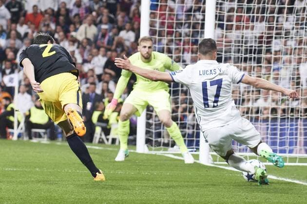May 2, 2017 - Madrid, Spain - Lucas Vazquez (midfielder; Real Madrid) watched the Champions League, semifinal match between Real Madrid and Atletico de Madrid at Santiago Bernabeu Stadium on May 2, 2017 in Madrid, Spain Spanish Royals attends Real Madrid and Atletico de Madrid Champions League  - ZUMAg15_ 20170502_zaf_g15_132 Copyright: xJackxAbuinx