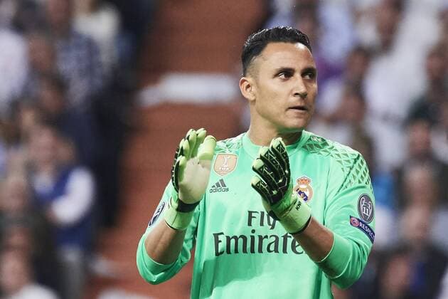 May 3, 2017 - Madrid, Spain - Keylor Navas (goalkeeper; Real Madrid) in action during the Champions League, semifinal match between Real Madrid and Atletico de Madrid at Santiago Bernabeu Stadium on May 2, 2017 in Madrid, Spain Soccer 2017 - Real Madrid 3-0 Atletico Madrid  - ZUMAg15_ 20170503_zaf_g15_039 Copyright: xJackxAbuinx