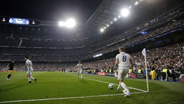 Madrid, Spain 02.04.2017, UEFA Champions League - 2016 17 Season, Halbfinale, Real Madrid - Atletico Madrid, Toni Kroos (Real) in aktion ( DeFodi523