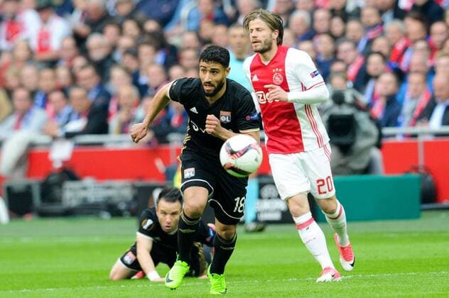 18 NABIL FEKIR (ol) FOOTBALL : Ajax Amsterdam vs Lyon - Europa League - 1 2 Finale - 03 05 2017 FEP Panoramic 