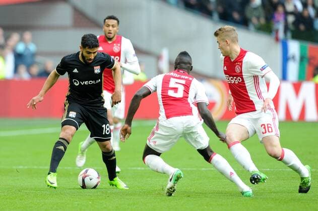 18 NABIL FEKIR (ol) FOOTBALL : Ajax Amsterdam vs Lyon - Europa League - 1 2 Finale - 03 05 2017 FEP Panoramic 