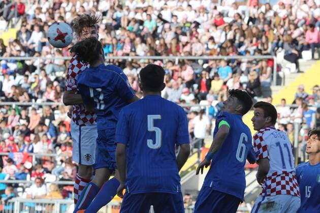 European Football Championship U17 U 17 Group A, Round 1, Croatia - Italy 03.05.2017., HNK Rijeka Stadium, Rijeka, Croatia - European Football Championship U17, Group A, Round 1, Croatia - Italy.  GoranxKovacic PIXSELL