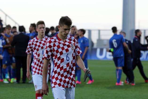 European Football Championship U17 U 17 Group A, Round 1, Croatia - Italy 03.05.2017., HNK Rijeka Stadium, Rijeka, Croatia - European Football Championship U17, Group A, Round 1, Croatia - Italy. Bartol Franjic.  GoranxKovacic PIXSELL