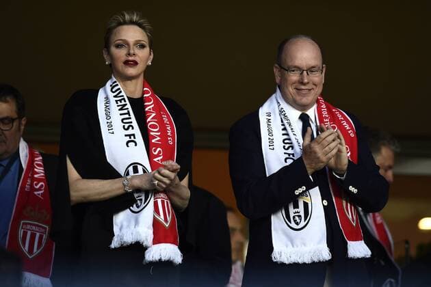 Db Monaco (Francia) 03 05 017 - Champions League Monaco-Juventus foto Daniele Buffa Image nella foto: Alberto di Monaco-Charlene Wittstock 