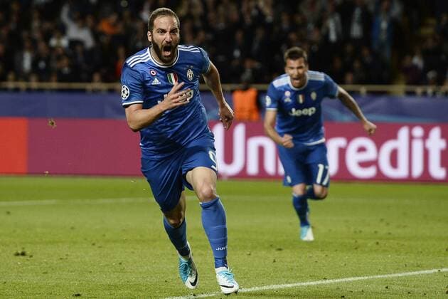 Db Monaco (Francia) 03 05 017 - Champions League Monaco-Juventus foto Daniele Buffa Image nella foto: esultanza gol Gonzalo Higuain 