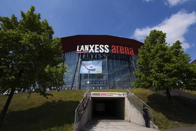 170503 Lanxess Arena inför ishockey-VM den 3 maj 2017 i Köln.  Copyright: JOELxMARKLUND BB170503JM090