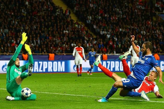 Monaco (Francia) 03 05 017 - Champions League Monaco-Juventus foto Imago Image nella foto: gol Gonzalo Higauin 