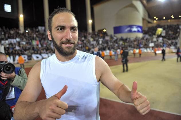 GONZALO GERARDO HIGUAIN (Juventus de Turin) FOOTBALL : AS Monaco vs Juventus de Turin - Ligue des champions - 1 2 finale - 03 05 2017 NorbertScanella Panoramic 