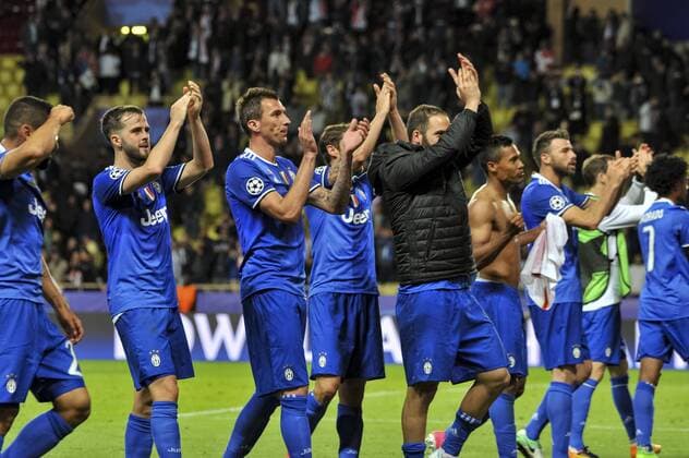 Joie fin de match - GONZALO GERARDO HIGUAIN (Juventus de Turin) FOOTBALL : AS Monaco vs Juventus de Turin - Ligue des champions - 1 2 finale - 03 05 2017 NorbertScanella Panoramic 