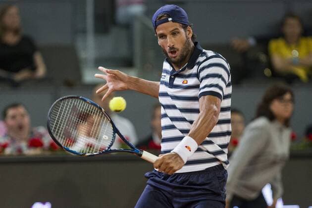 Feliciano Lopez during the match of the Charity day previus at Madrid Open Tenis 2017in Madrid, Spain. May 04, 2017.  (20170504054)