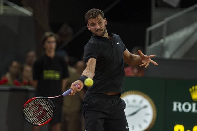 Grigor Dimitrov during the match of the Charity day previus at Madrid Open Tenis 2017in Madrid, Spain. May 04, 2017.  (20170504022)