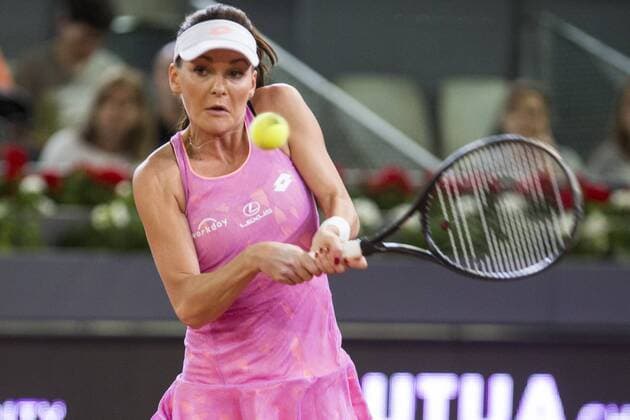 Agnieszka Radwanska during the match of the Charity day previus at Madrid Open Tenis 2017in Madrid, Spain. May 04, 2017.  (20170504024)
