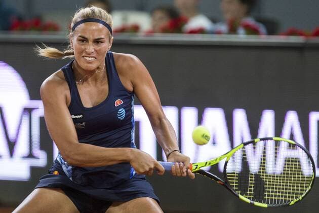 Monica Puig during the match of the Charity day previus at Madrid Open Tenis 2017in Madrid, Spain. May 04, 2017.  (20170504042)