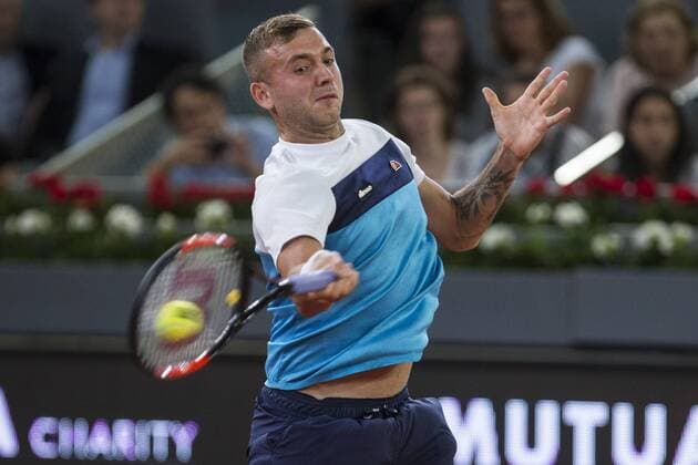 Dan Evans during the match of the Charity day previus at Madrid Open Tenis 2017in Madrid, Spain. May 04, 2017.  (20170504019)