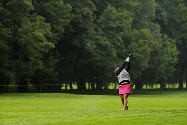 Belgian golfer of Colombian origin Laura Gonzalez-Escallon competes during the second round of the LPGA Golf Damen Lorena Ochoa Match Play Tournament at Mexico s Golf Club in Mexico City, Mexico, 05 May 2017. LORENA OCHOA MATCH PLAY TOURNAMENT IN MEXICO !ACHTUNG: NUR REDAKTIONELLE NUTZUNG!  Copyright: xJoséxMéndezx MEX001 20170505-636296098026220379