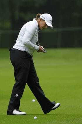 US golfer Angela Stanford competes during the second round of the LPGA Golf Damen Lorena Ochoa Match Play Tournament at Mexico s Golf Club in Mexico City, Mexico, 05 May 2017. LORENA OCHOA MATCH PLAY TOURNAMENT IN MEXICO !ACHTUNG: NUR REDAKTIONELLE NUTZUNG!  Copyright: xJoséxMéndezx MEX008 20170505-636296100163704975