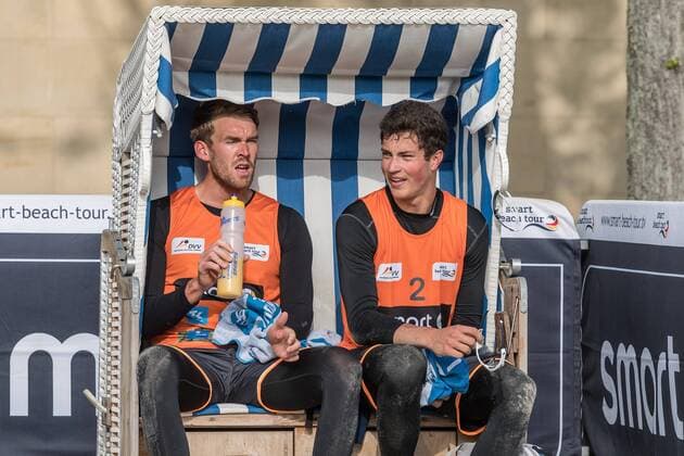 smart Beach Tour 2017 - Super Cup Muenster, 06.05.2017 Alexander Walkenhorst (DJK TuSA 06 Duesseldorf), Sven Winter (DJK TuSA 06 Duesseldorf); smart Beach Tour 2017 - Super Cup Muenster am 06.05.2017, Muenster. xPWx