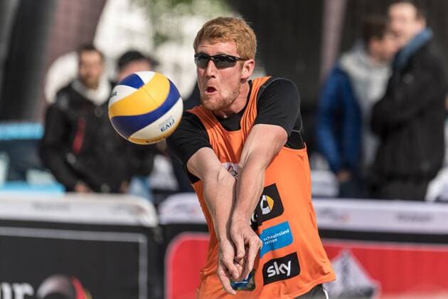 smart Beach Tour 2017 - Super Cup Muenster, 06.05.2017 Yannick Harms (TC Hameln); smart Beach Tour 2017 - Super Cup Muenster am 06.05.2017, Muenster. xPWx
