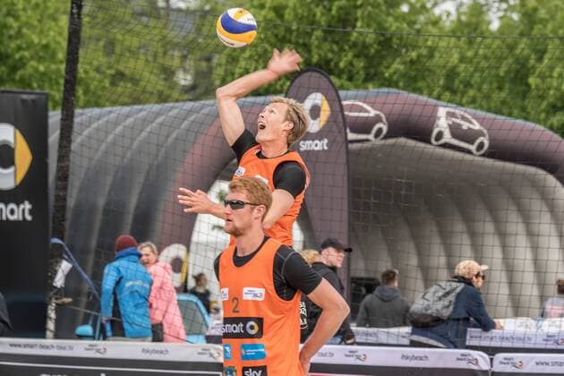 smart Beach Tour 2017 - Super Cup Muenster, 06.05.2017 Philipp Arne Bergmann (TC Hameln), Yannick Harms (TC Hameln); smart Beach Tour 2017 - Super Cup Muenster am 06.05.2017, Muenster. xPWx