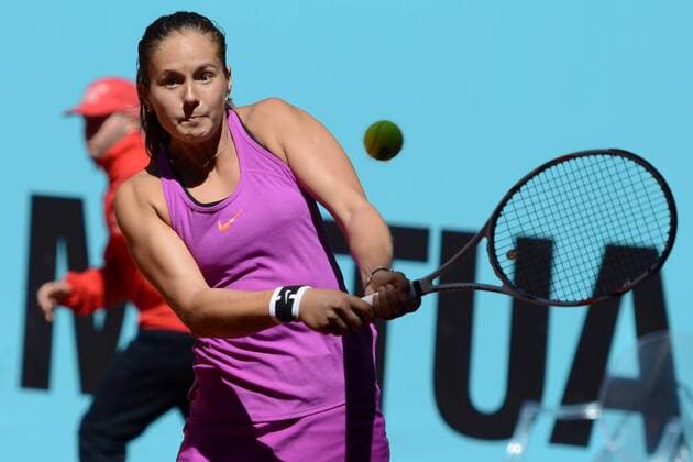 May 6, 2017 - Madrid, Spain - DARIA KASATKINA of Russia in her first round match at the Mutua Madrid Open tennis tournament. Tennis 2017 - Mutua Madrid Open - Day 1 - ZUMAl132 20170506_zap_l132_007 Copyright: xChristopherxLevyx