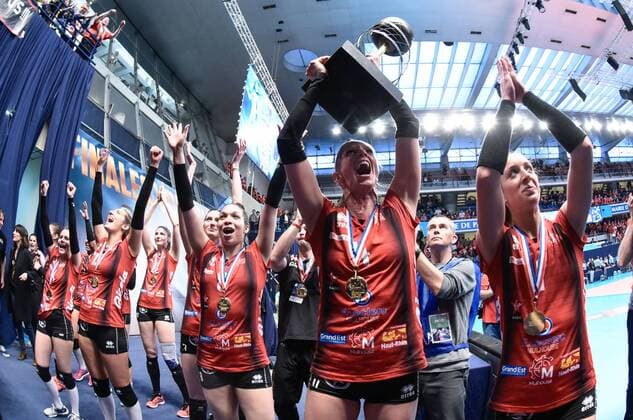 Bilder des Tages - SPORT Mulhouse VOLLEYBALL : Mulhouse vs Le Cannet - Finale Ligue A - Paris - 06 05 2017 FedericoPestellini Panoramic 
