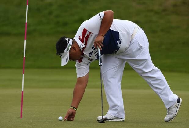 May 6, 2017 - St Albans, United Kingdom - Thongchai Jaidee of Thailand.during The Group B between Thailand and Spain during day one of GolfSixes at Centhurion Club on May 6, 2017 in St.Albans, Engalnd GolfSixes Grouo Stages - Golf  - ZUMAn230 20170506_zaa_n230_090 Copyright: xKieranxGalvinx