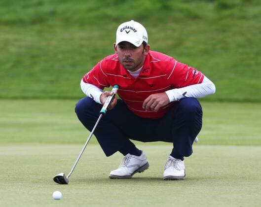 May 6, 2017 - St Albans, United Kingdom - Jorge Campillo of Spain .during The Group B between Thailand and Spain during day one of GolfSixes at Centhurion Club on May 6, 2017 in St.Albans, Engalnd GolfSixes Grouo Stages - Golf  - ZUMAn230 20170506_zaa_n230_112 Copyright: xKieranxGalvinx