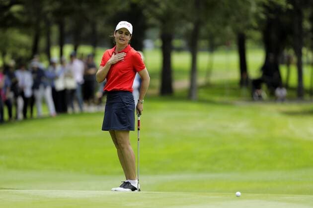 Mexican Lorena Ocha in action during the Hall of Fame members competition at the third day of the LPGA Golf Damen s Lorena Ochoa Match Play Tournament at the Golf Mexico Club, in Mexico City, Mexico, 06 May 2017. E Lorena Ochoa Match Play Tournament !ACHTUNG: NUR REDAKTIONELLE NUTZUNG!  Copyright: xJoséxMéndezx MEX112 20170506-636297087128428251