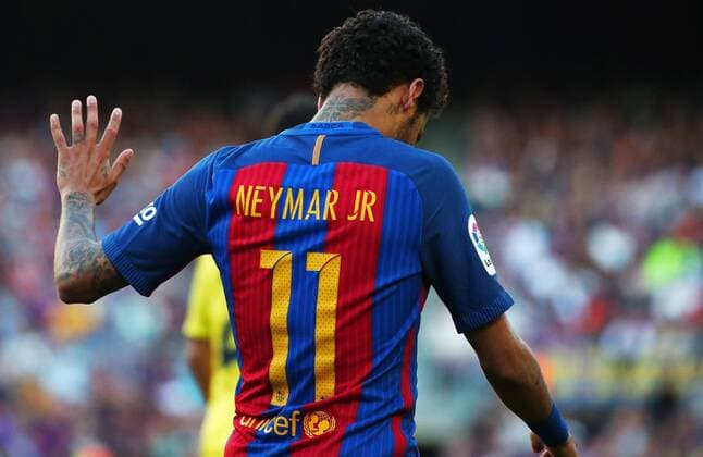 May 6, 2017 - Barcelona, Catalonia, Spain - Neymar Jr. during the match between FC Barcelona Barca and Villarreal CF, on May 06, 2017. FC Barcelona beats 4-1 to Villarreal. FC Barcelona beats 4-1 to Villarreal  - ZUMAn230 20170506_zaa_n230_324 Copyright: xJoanxVallsx