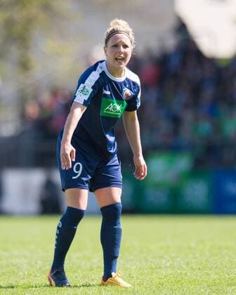 Svenja Huth (POT) Fussball Frauen 1.Bundesliga Saison 2016 2017, 19.Spieltag: 1.FFC Turbine Potsdam - VfL Wolfsburg in Potsdam, Deutschland am 07.05.2017,