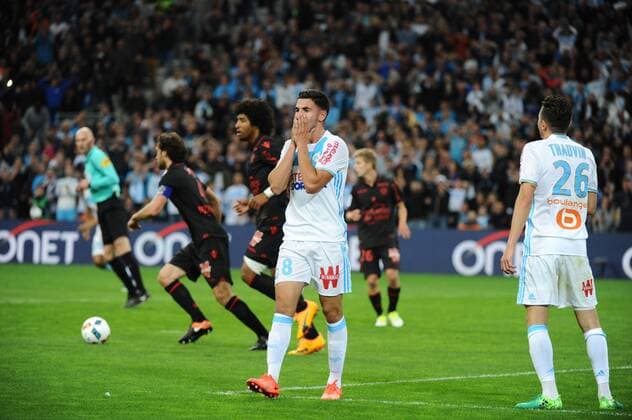 Sanson (OM) - Deception FOOTBALL : Marseille vs Nice - Ligue1 - 07 05 2017 FranckPennant Panoramic 