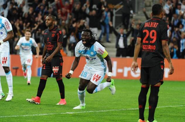 Gomis (OM) - Joie But FOOTBALL : Marseille vs Nice - Ligue1 - 07 05 2017 FranckPennant Panoramic 