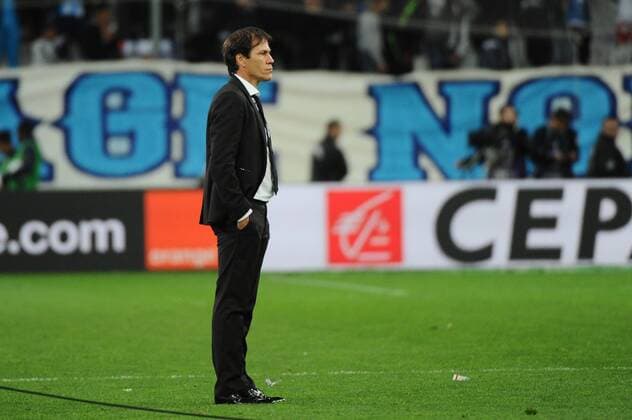 Joie fin de match (OM) - Rudi Garcia (OM) FOOTBALL : Marseille vs Nice - Ligue1 - 07 05 2017 FranckPennant Panoramic 