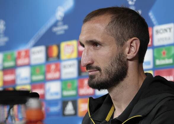 May 8, 2017 - Turin, Italy - Giorgio Chiellini during the press conference PK Pressekonferenz before Champions League semi-finals match between Juventus v Monaco, in Turin, on May 8, 2017. Juventus Press Conference  - ZUMAn230 20170508_zaa_n230_069 Copyright: xLorisxRosellix