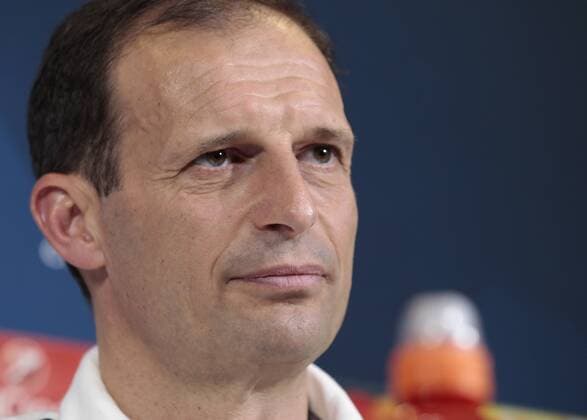 May 8, 2017 - Turin, Italy - Massimiliano Allegri during the press conference PK Pressekonferenz before Champions League semi-finals match between Juventus v Monaco, in Turin, on May 8, 2017. Juventus Press Conference  - ZUMAn230 20170508_zaa_n230_109 Copyright: xLorisxRosellix