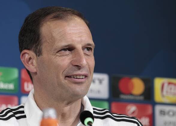 May 8, 2017 - Turin, Italy - Massimiliano Allegri during the press conference PK Pressekonferenz before Champions League semi-finals match between Juventus v Monaco, in Turin, on May 8, 2017. Juventus Press Conference  - ZUMAn230 20170508_zaa_n230_103 Copyright: xLorisxRosellix