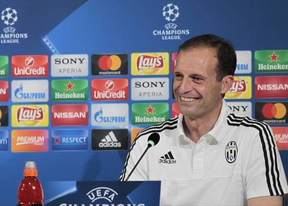 May 8, 2017 - Turin, Italy - Massimiliano Allegri during the press conference PK Pressekonferenz before Champions League semi-finals match between Juventus v Monaco, in Turin, on May 8, 2017. Juventus Press Conference  - ZUMAn230 20170508_zaa_n230_091 Copyright: xLorisxRosellix