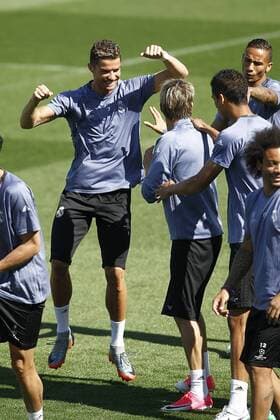 Real Madrid s Cristiano Ronaldo during training session. May 9,2017.  (2017050903)