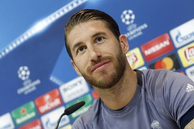 Real Madrid s Sergio Ramos in press conference PK Pressekonferenz after training session. May 9,2017.  (2017050955)