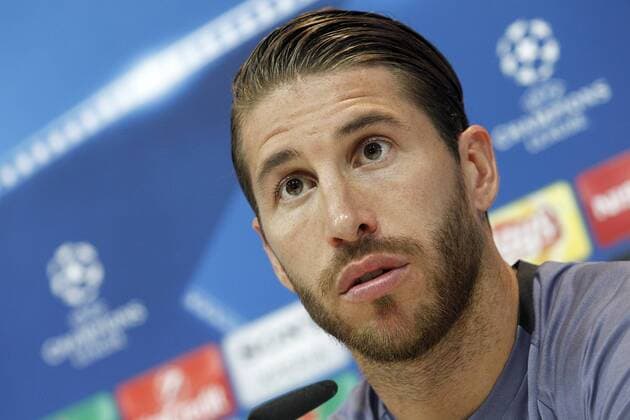 Real Madrid s Sergio Ramos in press conference PK Pressekonferenz after training session. May 9,2017.  (2017050959)