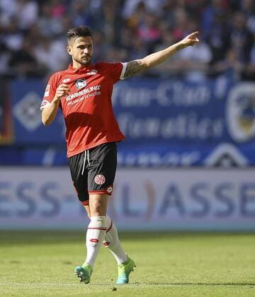 Foto : Danny Latza ( Mainz ) Fussball 1. Bundesliga , am So. 07.05.2017 HSV - Mainz 0 - 0