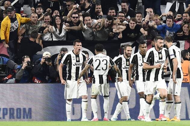 Db Torino 09 05 017 - Champions League Juventus-Monaco foto Daniele Buffa Image nella foto: esultanza gol Mario Mandzukic 