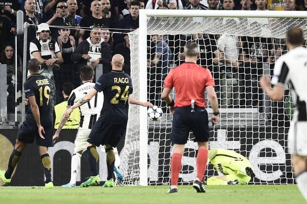 Db Torino 09 05 017 - Champions League Juventus-Monaco foto Daniele Buffa Image nella foto: gol Mario Mandzukic 