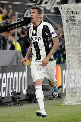 Esultanza Gol Mario Mandzukic Juventus Goal Celebration Torino 09-05-2017 Juventus Stadium Football Calcio Champions League 2016 2017 semifinal Juventus - Monaco . Foto Filippo Alfero Insidefoto filippoxalfero