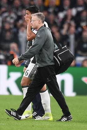 Mg Torino 09 05 2017 - Champions League Juventus-Monaco foto Matteo Gribaudi Image nella foto: infortunio Sami Khedira 