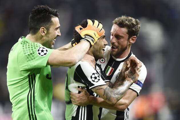 Db Torino 09 05 017 - Champions League Juventus-Monaco foto Daniele Buffa Image nella foto: esultanza gol Dani Alves 