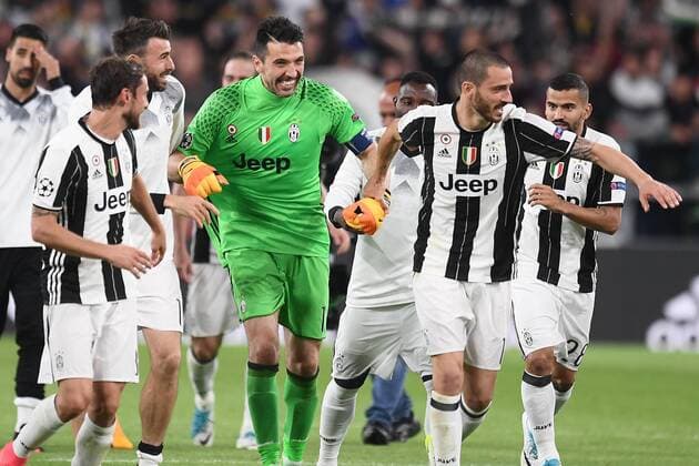 Mg Torino 09 05 2017 - Champions League Juventus-Monaco foto Matteo Gribaudi Image nella foto: esultanza a fine gara Juventus 