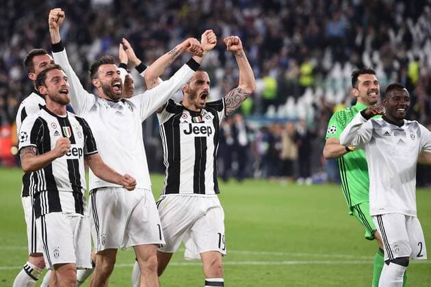 Mg Torino 09 05 2017 - Champions League Juventus-Monaco foto Matteo Gribaudi Image nella foto: esultanza a fine gara Juventus 